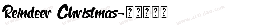 Reindeer Christmas字体转换